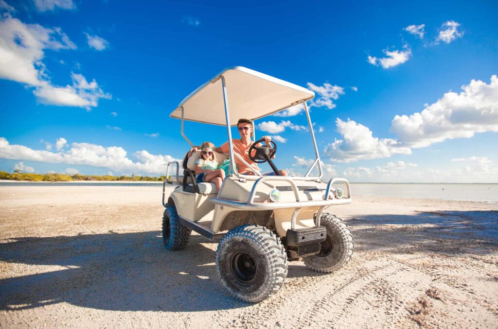 Golf Cart on Beach